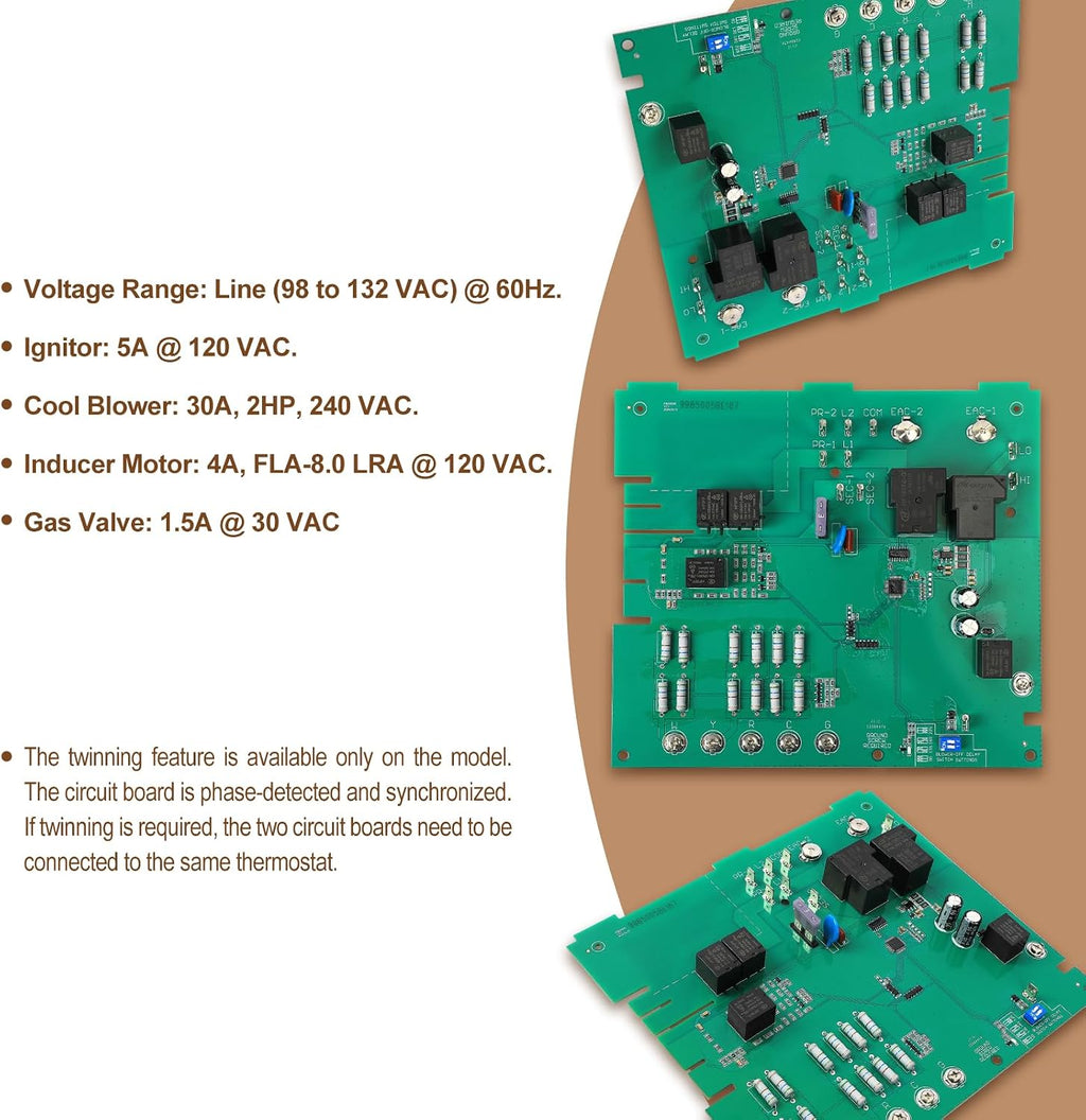 ICM281 Furnace Control Circuit Board Replacement for Carrier CES0110057-00,CES0110057-01,CES0110057-02