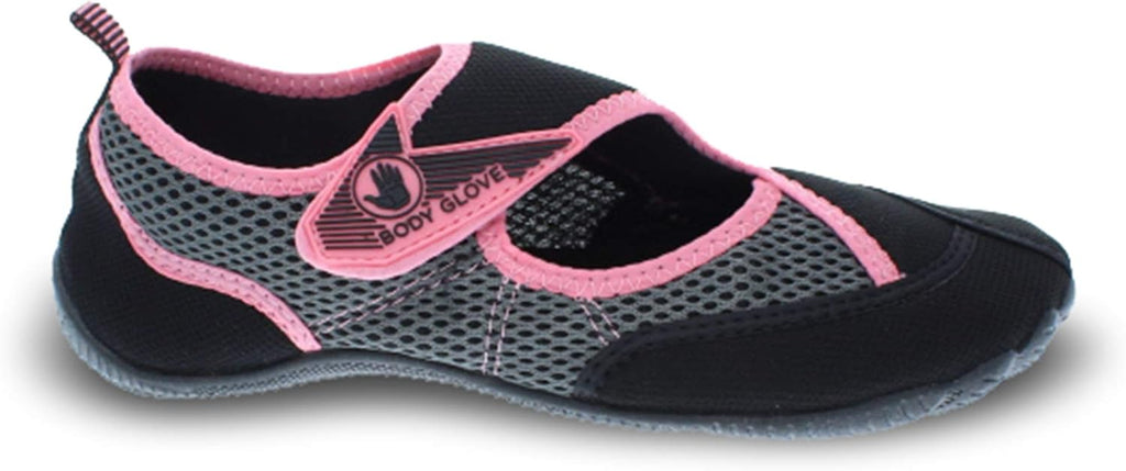 Water Shoes for Women, Lake, Aerobics, Swimming, Aqua Sports, Beach, Womens Water Shoes, Black Slmn Rose Aqua Shoes