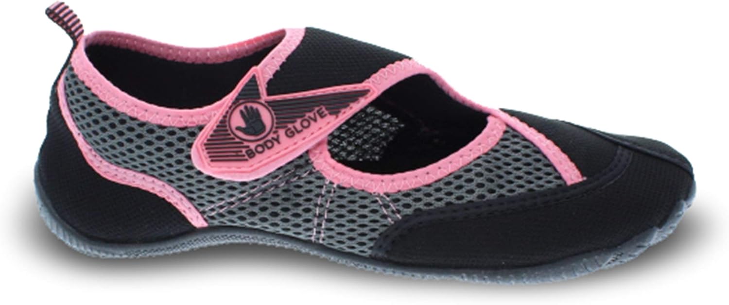 Water Shoes for Women, Lake, Aerobics, Swimming, Aqua Sports, Beach, Womens Water Shoes, Black Slmn Rose Aqua Shoes