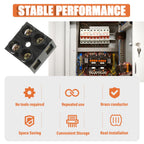 JAMHER 3PCS Dual Rows Terminal Block 500V 60A 2 Position Screw