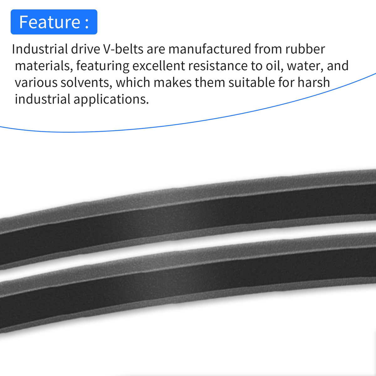 FOCMKEAS M40 Drive V-Belt, 40" Inner Circumference, M Type V Belts