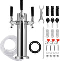 3 Tap Tower Kegerator Beer Tower, Keg Tower for Draft Beer System