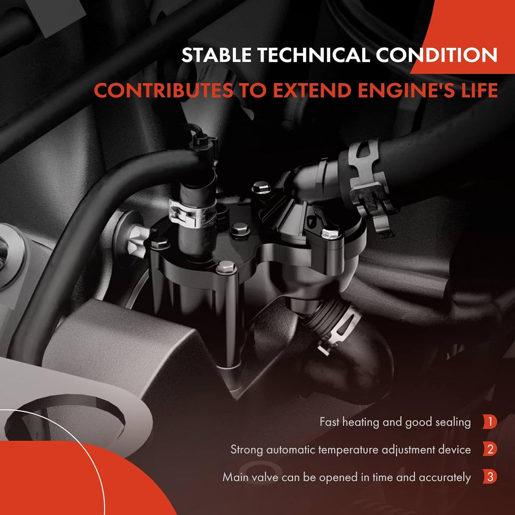 A-Premium Engine Coolant Thermostat Housing Assembly
