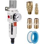 NANPU 1/2" NPT Air Compressor Filter & Pressure Regulator Combo, Auto Drain