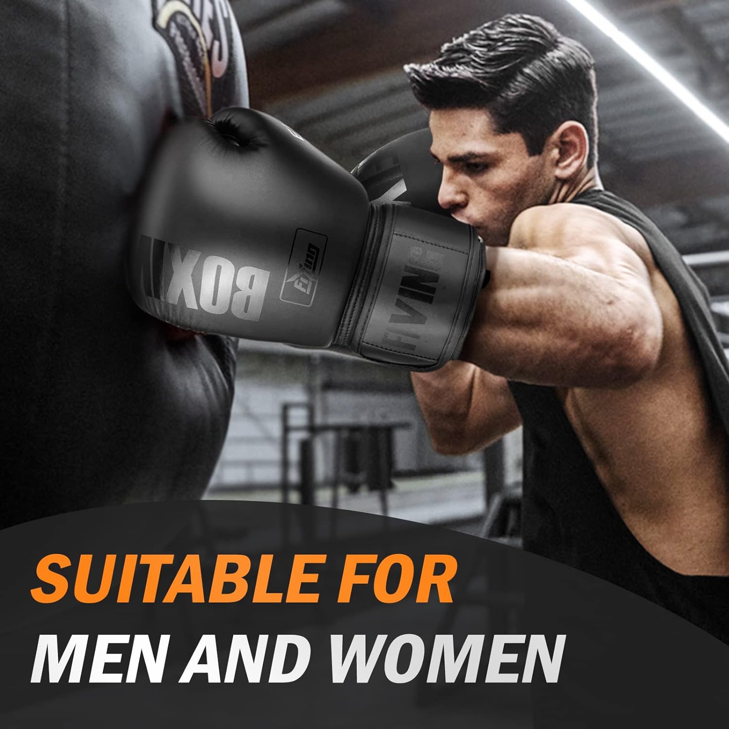 Boxing Gloves for Men Women Adults | Multi Layered Padding,Breathable Palm