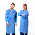 Disposable Isolation Gowns 100-Pack, Level 2, Blue