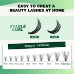 Lash Clusters,20D 9-18mm for DIY Natural Volume