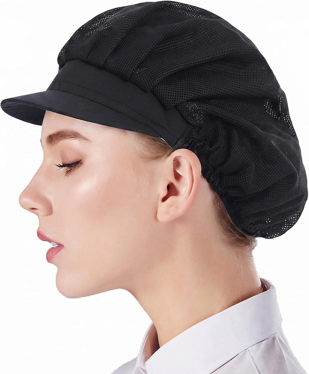 3pcs Chef Hat Kitchen Cooking Chef Cap Food Service Hair Nets