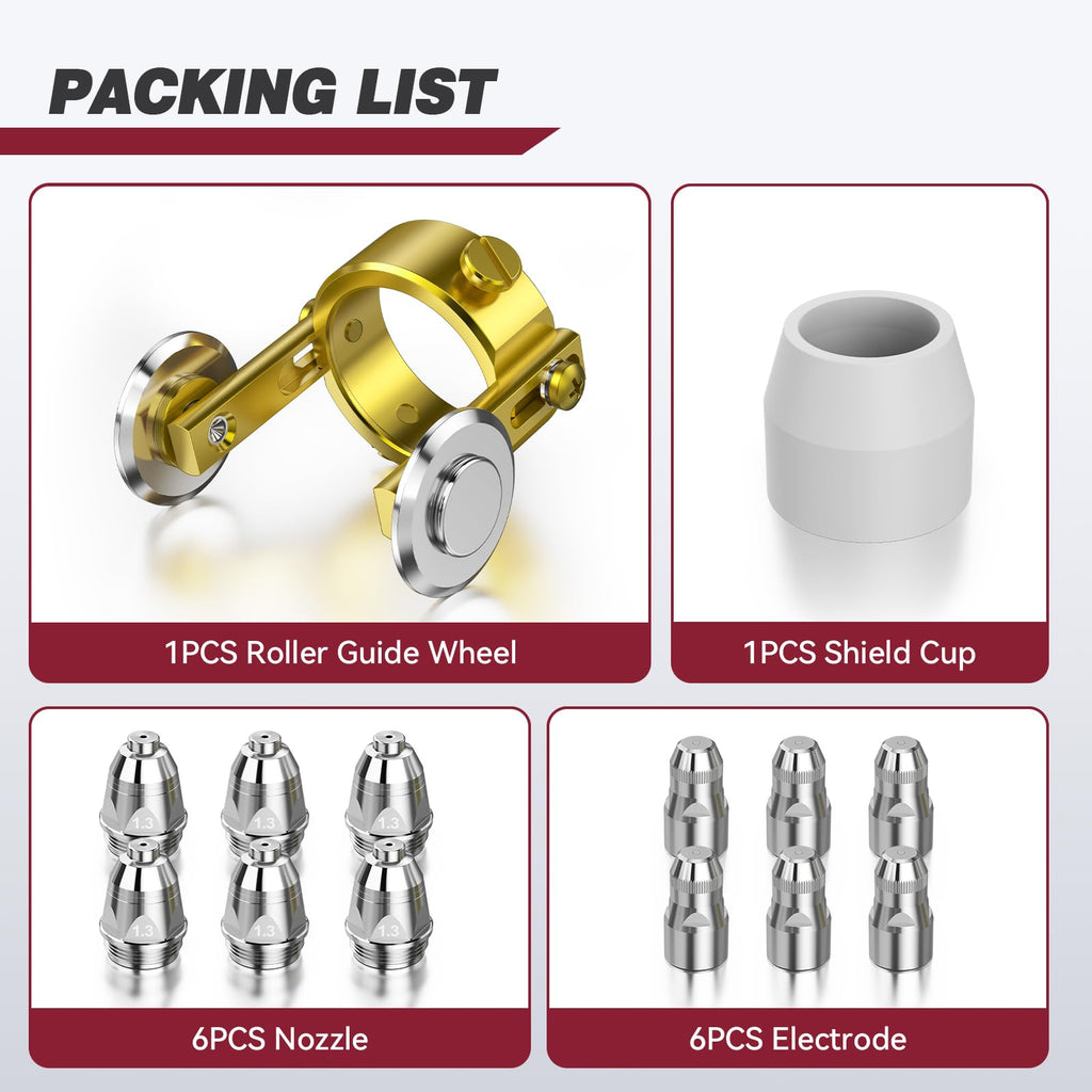 14PCS P80 Plasma Cutting Torch Consumables