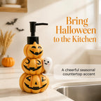 Halloween Soap Dispenser,Fall Ghost Pumpkin Bathroom Decor