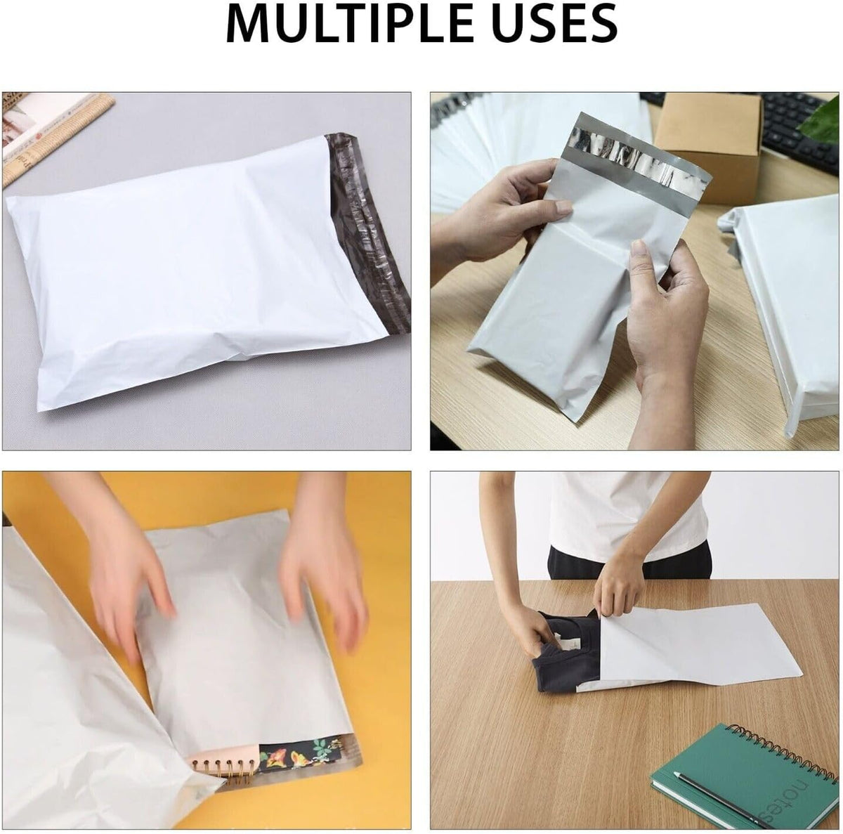 Poly Mailers 19x24 Inch 300 Pack Self Self Adhesive Shipping Bags for Clothing Poly Package Bags Waterproof