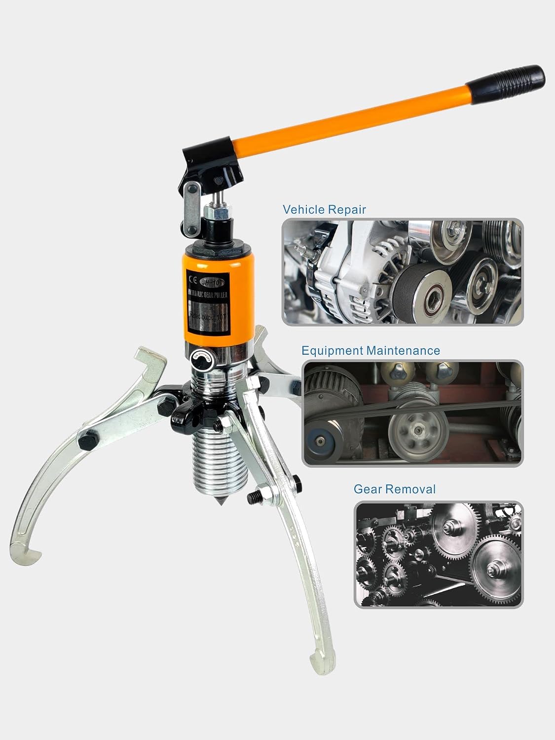 5 Ton Hydraulic Gear Puller, 2/3-Jaw Bearing Hub Puller