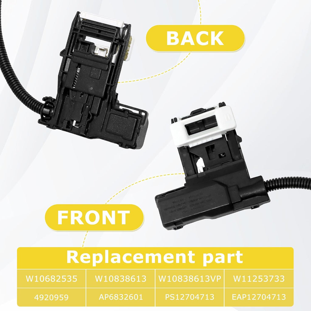 TOMOON Upgraded W11307244 W10682535 Washer Lid Lock Replacement