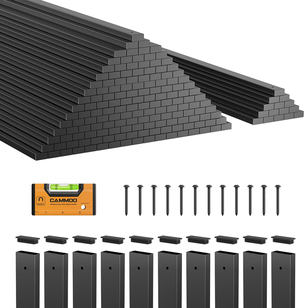 165 Pcs 36"Rectangular Deck Balusters, Straight Spindles Railing Kit