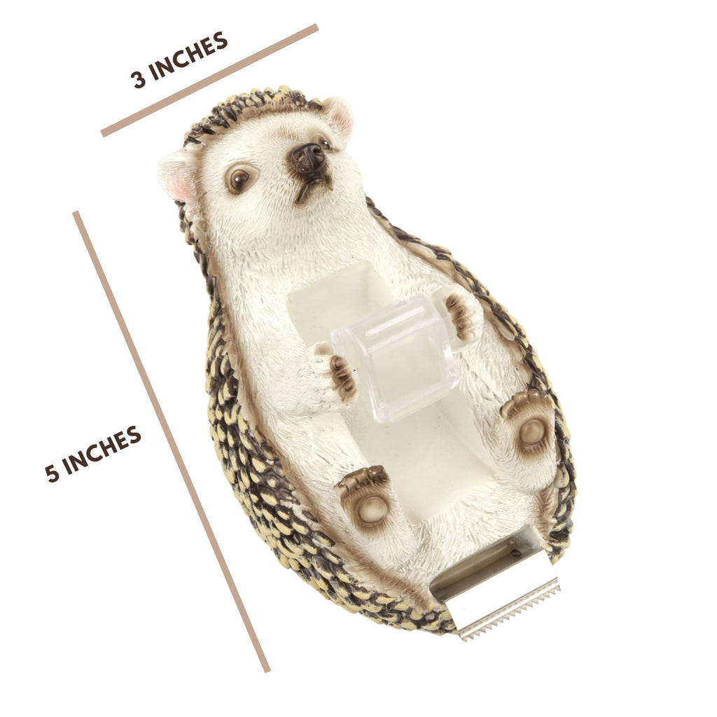 Hedgehog Tape Dispenser, Office Desk Accessory, 5"x3"x3.75"
