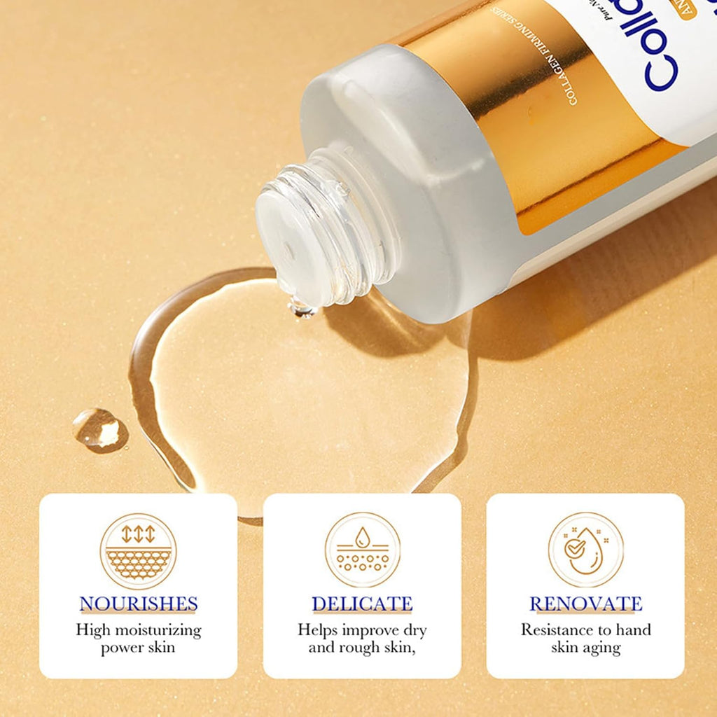Collagen Skin Care Set, 6Pcs Face Care Sets for Older Women, Firming Skin, Shrink Pores, Smooth Wrinkles, Hydrating