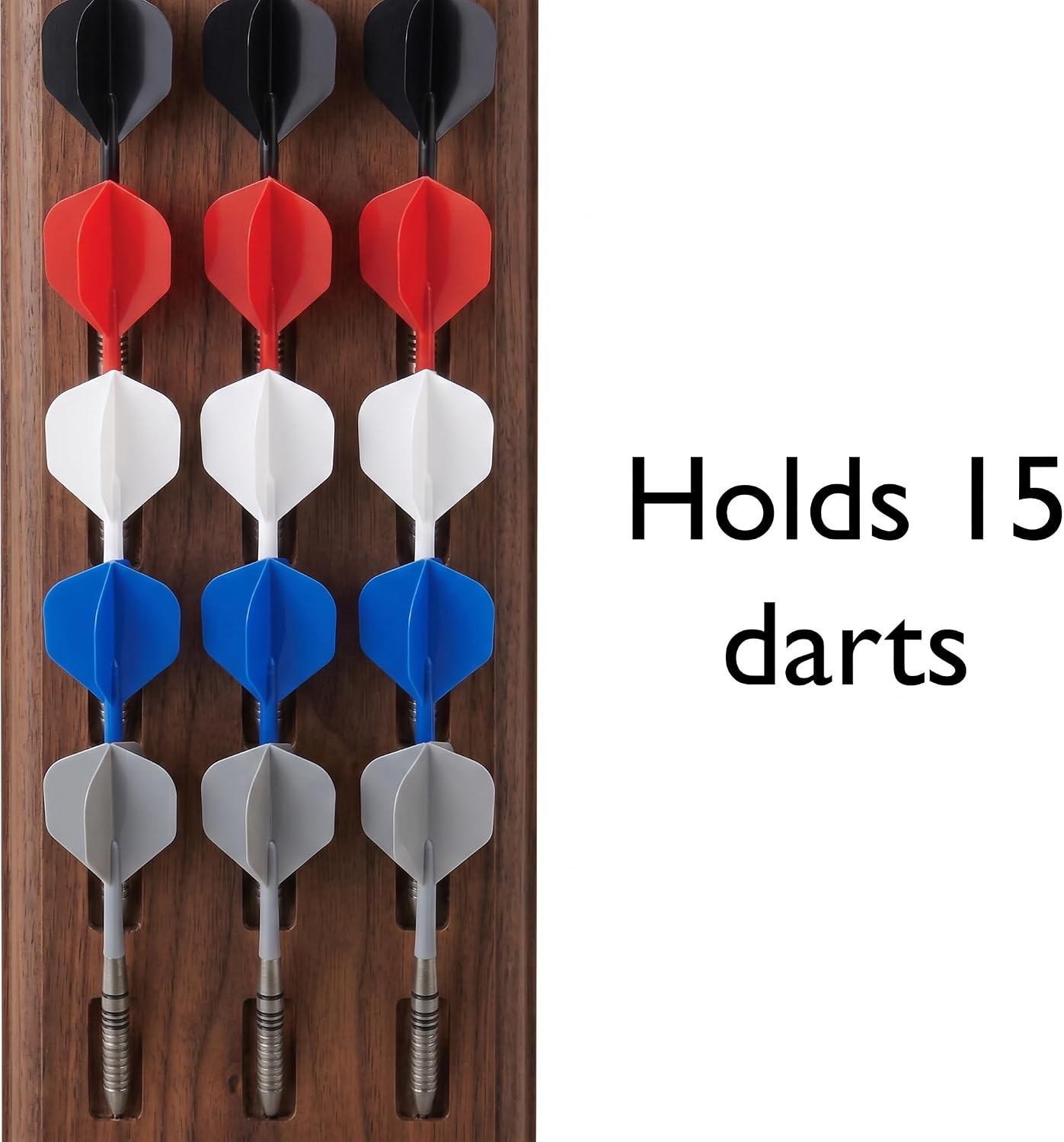 Viper Wall Mounted Dart Holder/Caddy Display, Holds 12 Steel and Soft Tip Darts