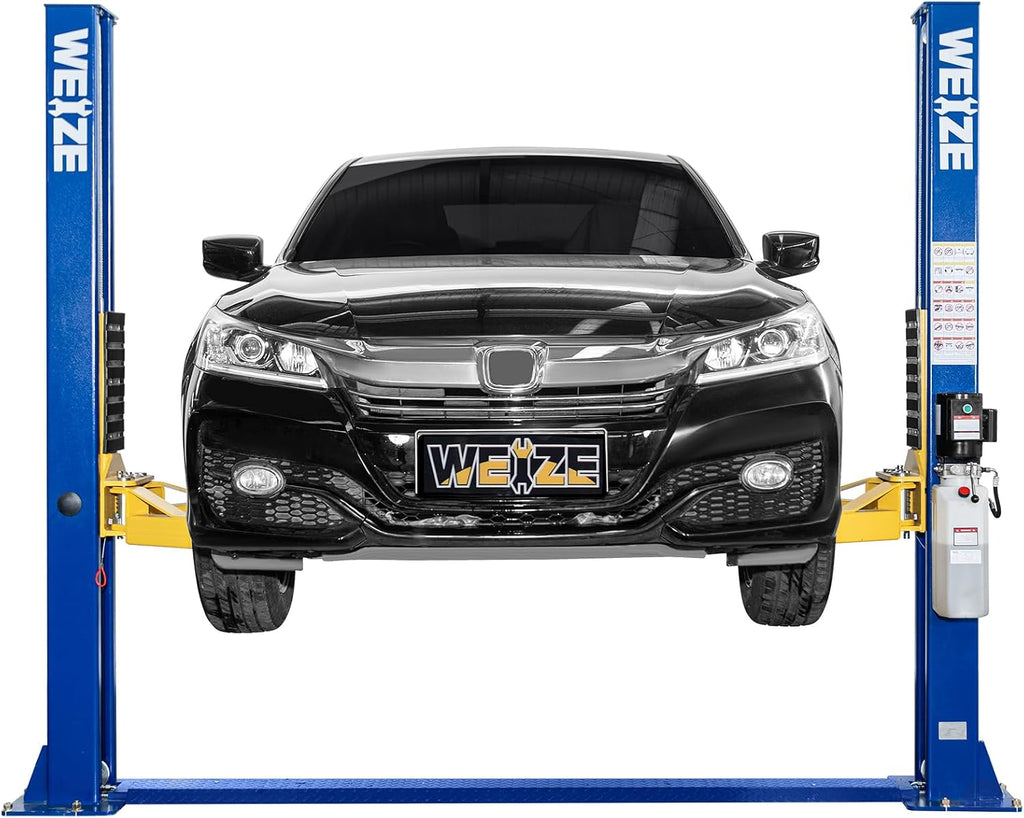 11000lbs Two Post Car Lift, Auto Lifts with 220V 3HP Motor, Double Safety Lock Release 2-Post Car Lift Hoist