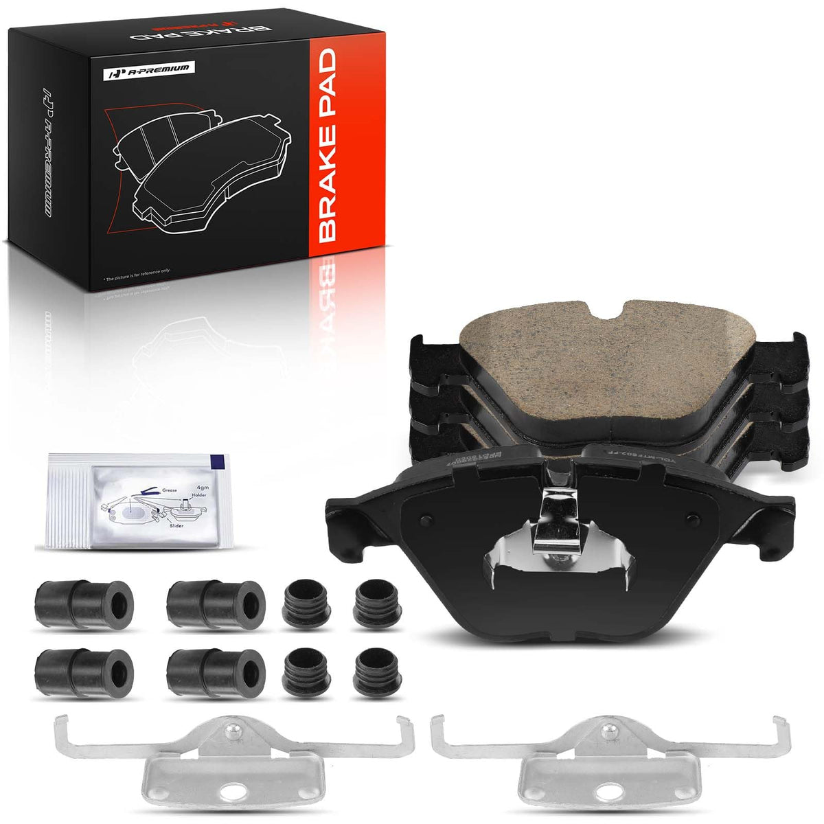 A-Premium Front Ceramic Brake Pads Compatible with BMW