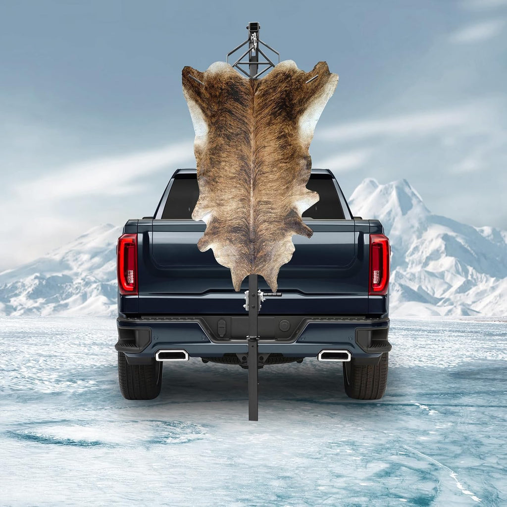 Deer Hoist, Game Hoist with Extension Rod, Rotated 360 Handle, Truck Deer Hoist for Outdoor Hunting Activities