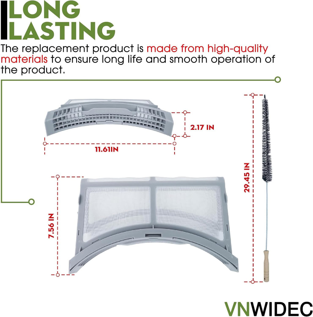 Dryer Lint Screen for Samsung DVE45M5500W/A3 DV45K6200GZ/A3 DV45K6500EV/A3