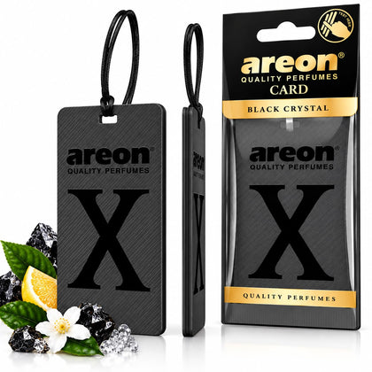 REON X Version Black Crystal Hanging Best Car Air Freshener - Long Lasting Scent for Car or Home - Long Lasting