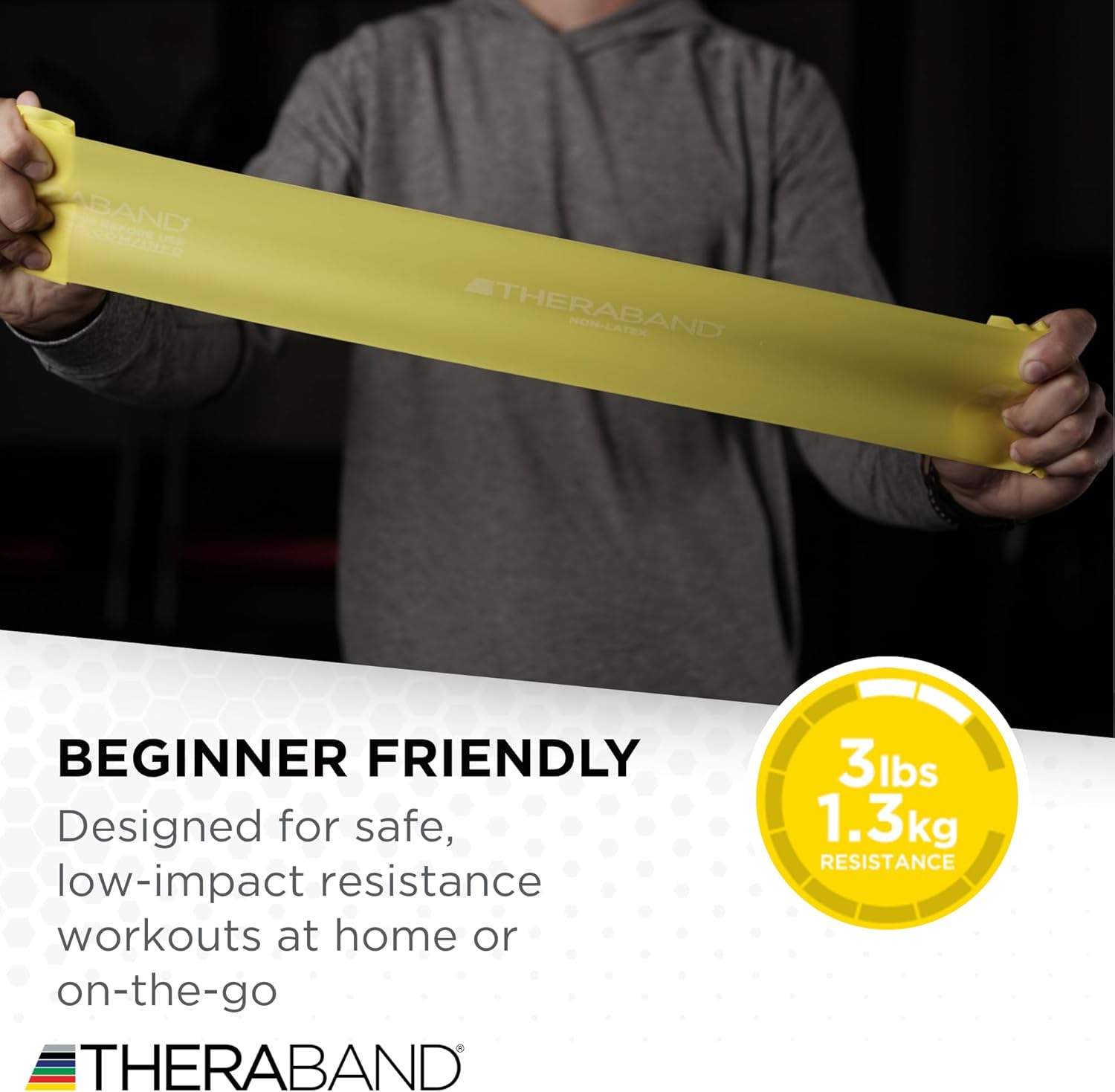 Resistance Bands Set, Elastic Bands for Exercise & Physical Therapy, Strength Training for Upper & Lower Body Fitness