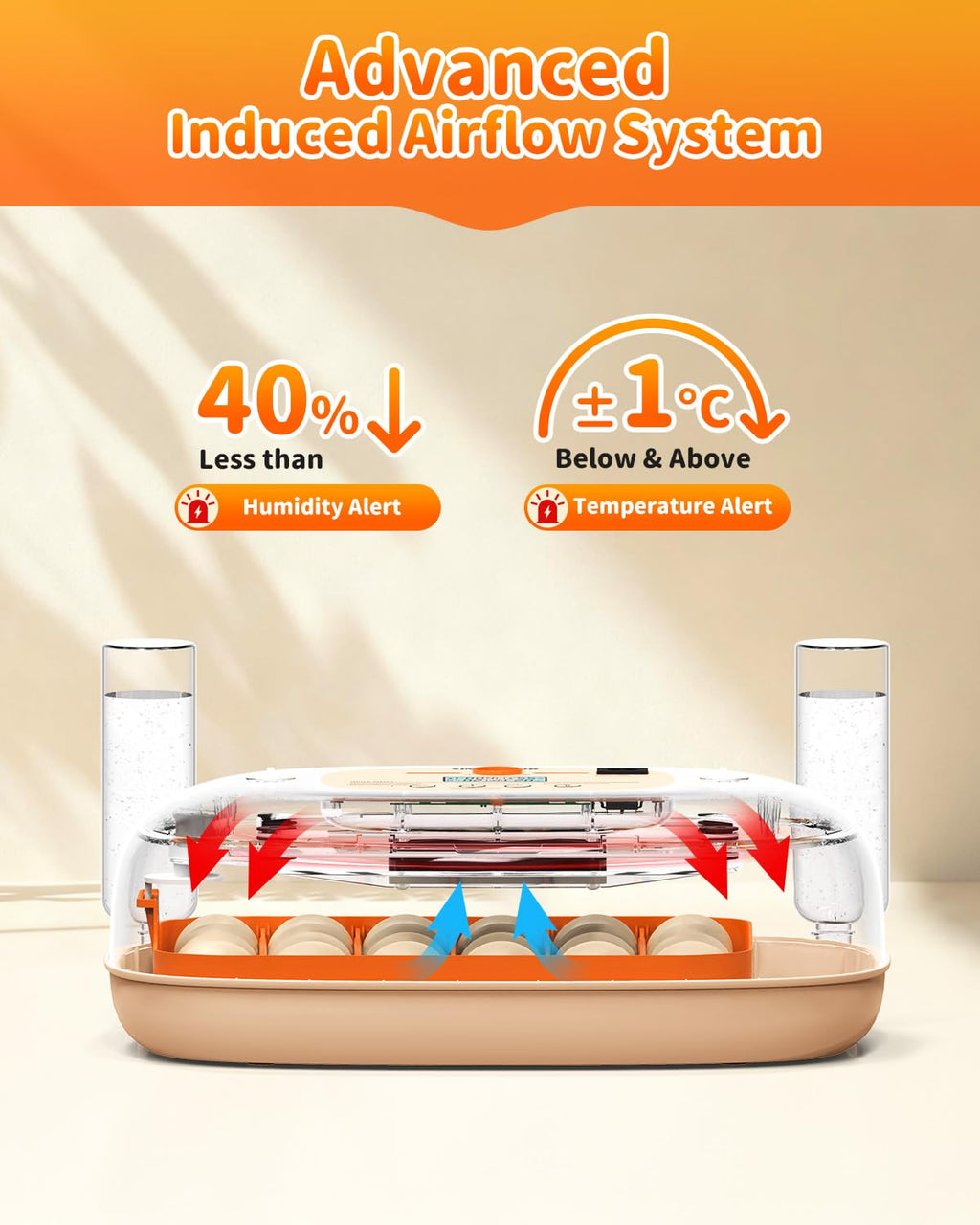 24 Egg Incubator with Automatic Turner Poultry Hatcher