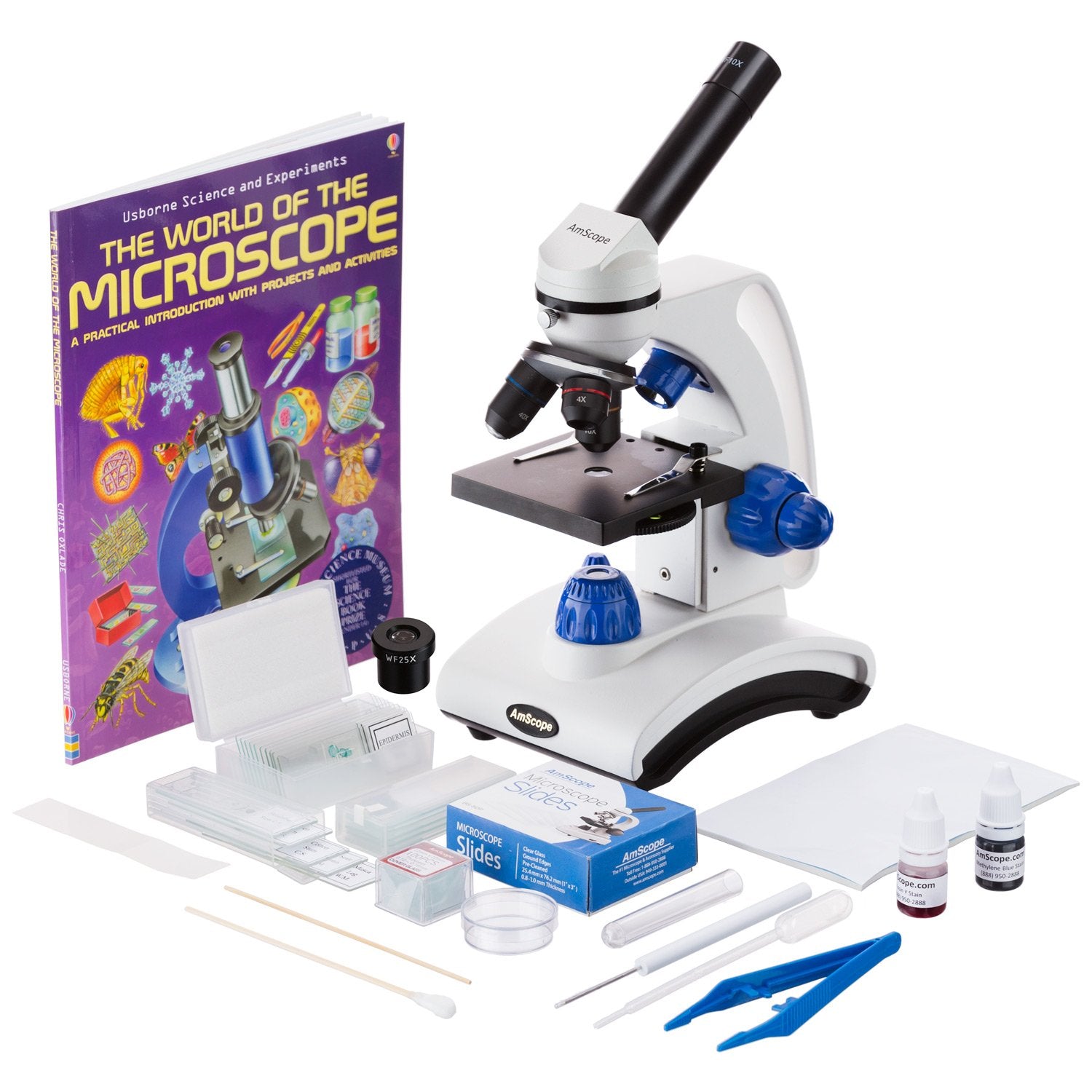 M162C-2L-PB10-WM-SP14-50P100S 1000X Microscope Kit | 40X-1000X Magnification Range