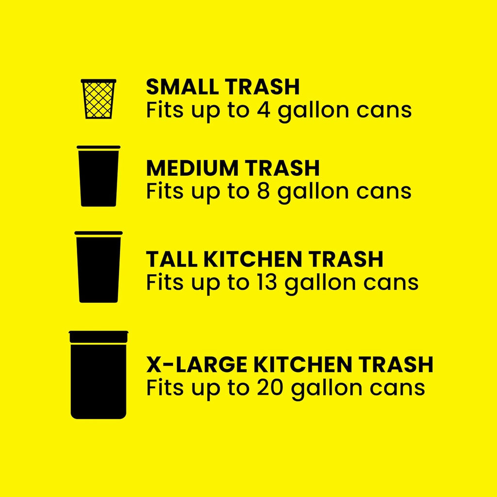 ForceFlex Tall Kitchen Trash Bags, 13 Gallon, Fresh Clean, 140 Count (Package May Vary)