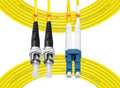 OS2 LC to ST Fiber Patch Cable Single Mode Duplex, 3M(10ft)