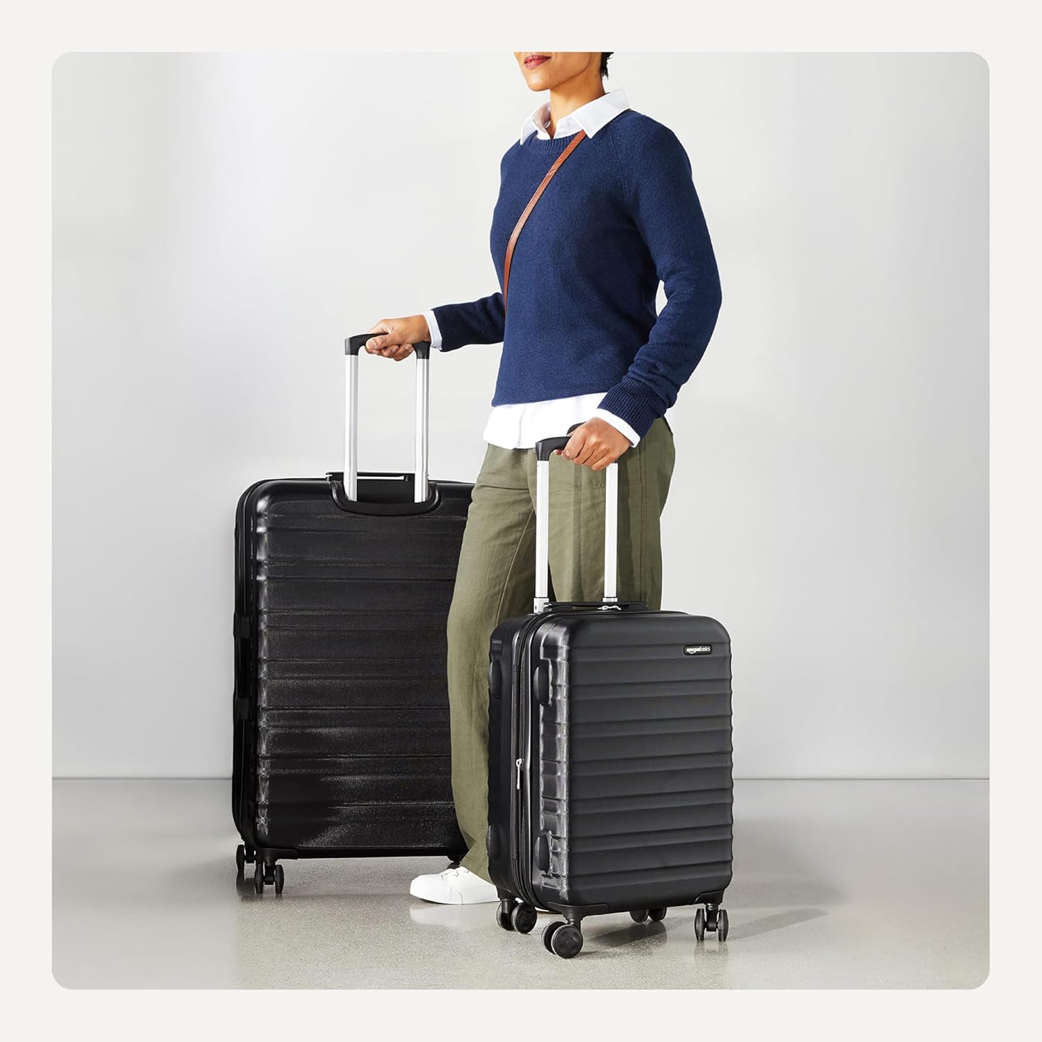 2-Piece Hardside Luggage Set (21" Carry-on, 30"), Expandable Suitcases with Spinner Wheels, Scratch-Resistant