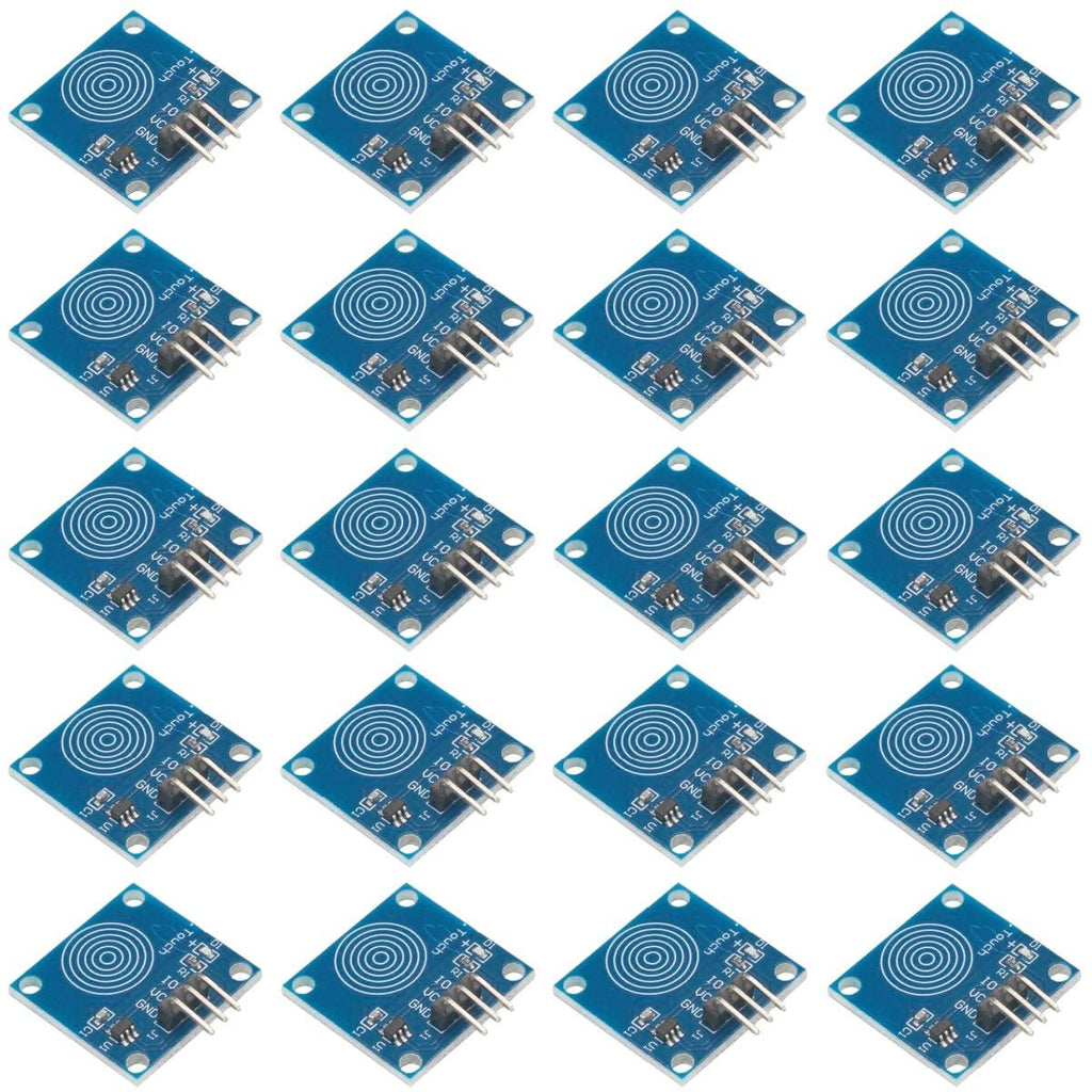 20pcs TTP223B Capacitive Touch Sensor Module One-Channel Touch Switch DC2.0-5.5V 3-Pin Sensor