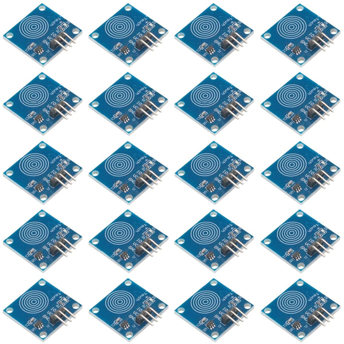 20pcs TTP223B Capacitive Touch Sensor Module One-Channel Touch Switch DC2.0-5.5V 3-Pin Sensor