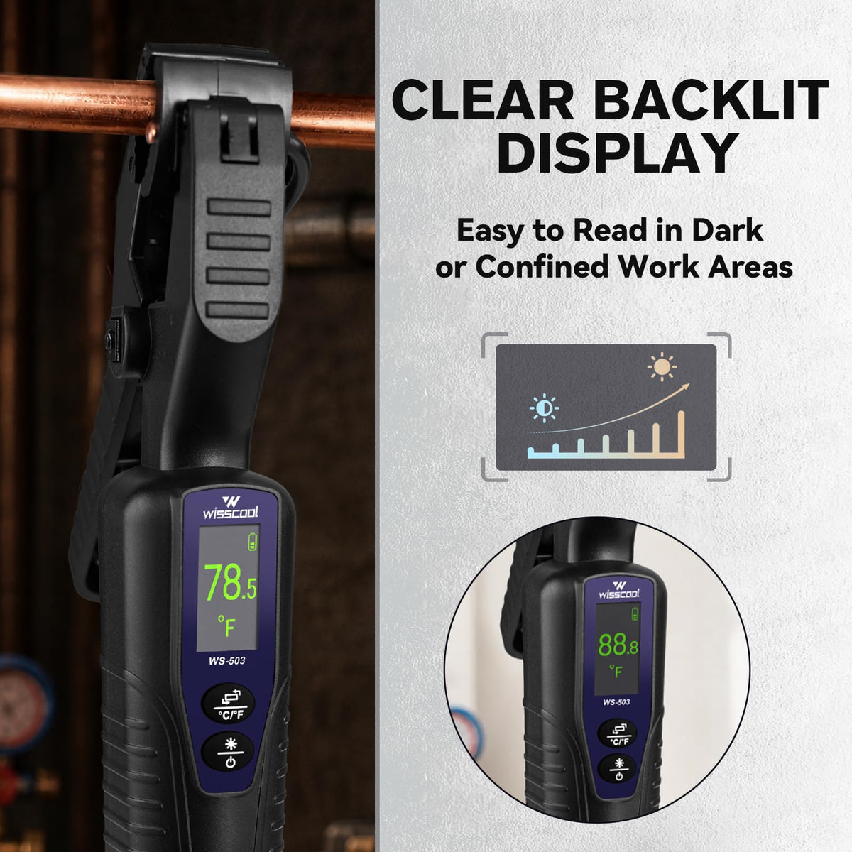 HVAC Temp Clamp On Wireless Temperature Probe