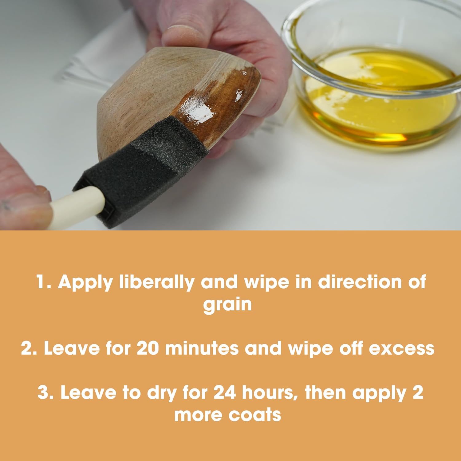 Pure Tung Oil for Wood | Non-Toxic Food Grade Water Resistant Tung Oil | Finish & Seal Natural or Stained & Treated