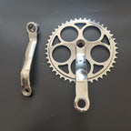 Chrome Wide Crank w/ 44T Sprocket, Sprocket Fit for 410 Chain