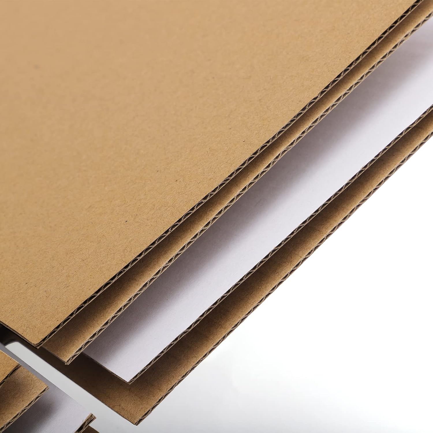4x4x4" Cardboard Box Mailers 25 Pack White Cube Corrugated Small Shipping Boxes for Mailing