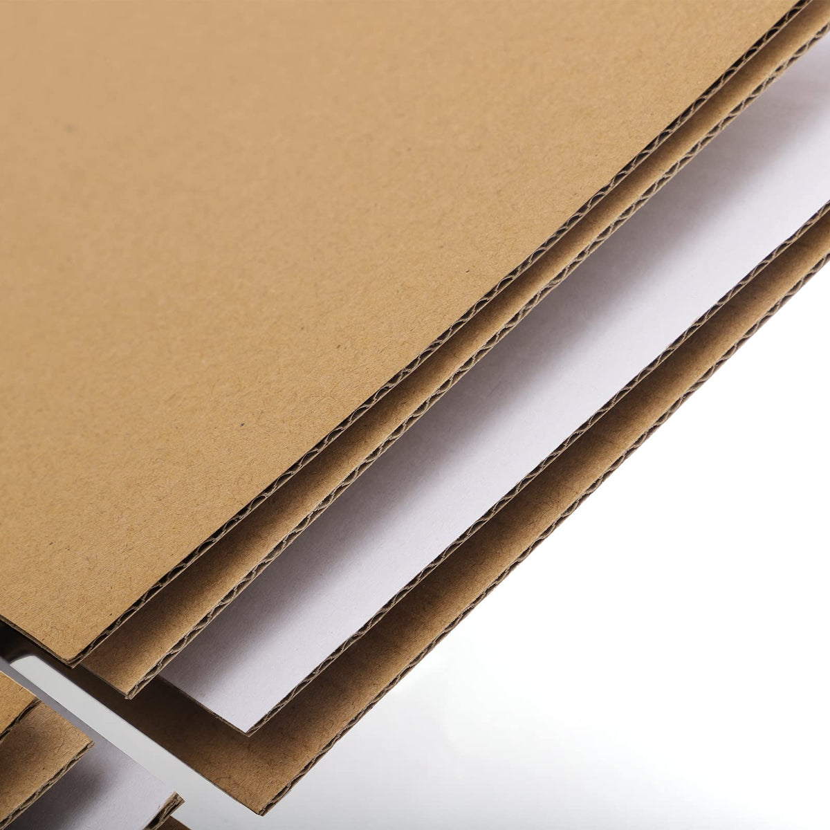 5x5x5" Cardboard Box Mailers 25 Pack White Cube Corrugated Small Shipping Boxes for Mailing
