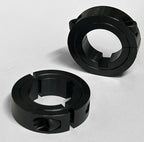 Split Axle Collar 1 Inch Bore, Steel, Keyed (2 Pack)