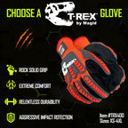 T-REX TRX400 Impact Gloves, Sandy Nitrile, 1 Pair