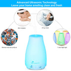 Diffuser 2 Pack Essential Oil Diffuser 200ML Remote Control Ultrasonic Aromatherapy Diffuser Mist Humidifiers for