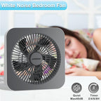 10 inch Fan, Small Box Fan with DC Adaptor, 3 Speeds Small Window Fan