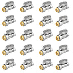 20pcs Straight Stop Valve, 1/2" PTC Input, 3/8" OD Compression Output