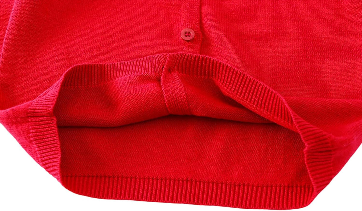 Toddler Baby Boys Girls Cardigan Cotton Knit Button Up Sweater | Fall Long Sleeve Crewneck Knit Sweatshirt Jacket