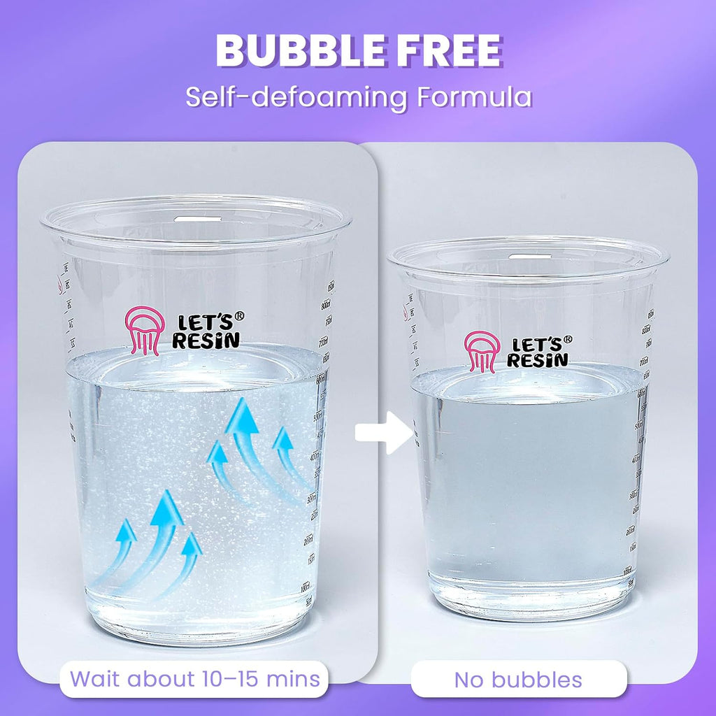 34oz Crystal Clear Epoxy Resin, Casting Resin for Beginners | 2 Part Resin and Hardener for Crafts, Bubble Free & Low