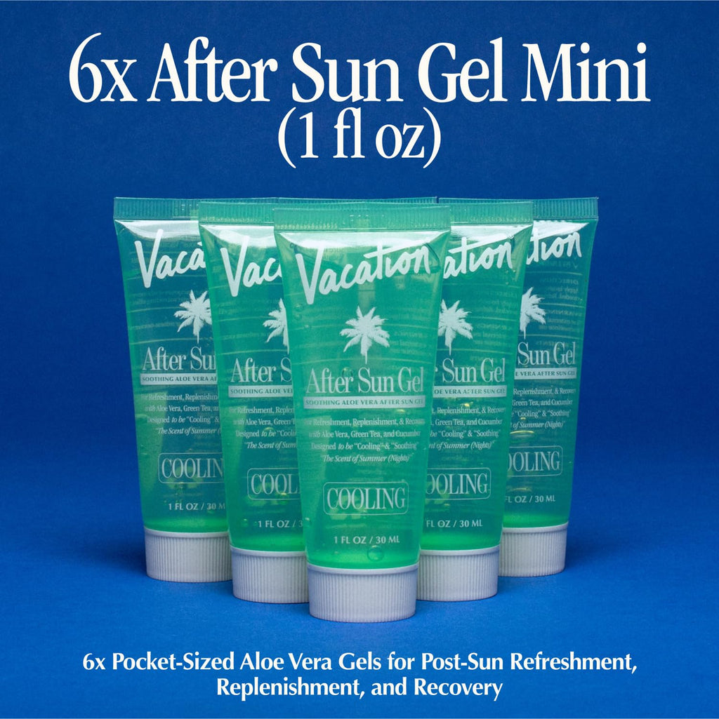 Mini After Sun Aloe Vera Gel, 1 Fluid Ounce, Pack of 6