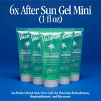 Mini After Sun Aloe Vera Gel, 1 Fluid Ounce, Pack of 6