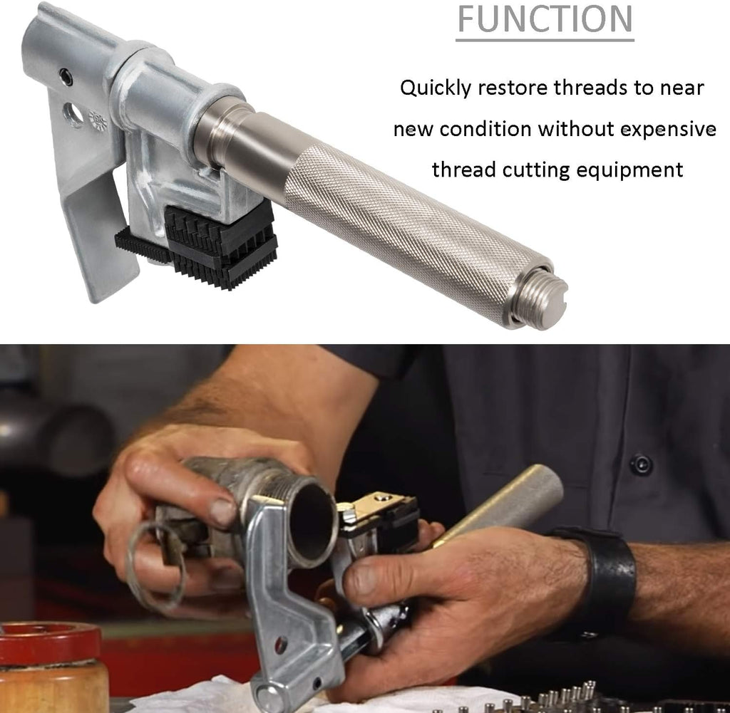 E-cowlboy 7402 Universal Outside Thread Chaser Tool for 1-1/4" to 5" O.D.