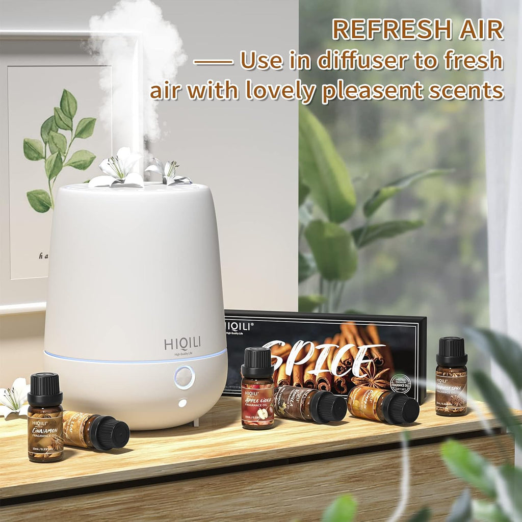 Spice Fragrance Oil Trial Set, Scented Oil for DIY Candle & Soap | Fall Essential Oils for Diffuser Home, Cinnamon